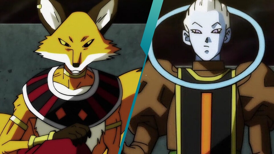 Liquiir (Links) und sein Engel Korn (Rechts). (Bild: © Toei Animation Akira Toriyama)