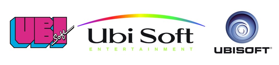 Ubisoft Logo-Entwicklung von 1986 bis 2003