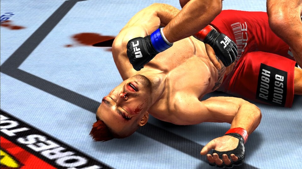 Übel zugerichtet: Die Blessuren auf den Körpern der Kämpfer in UFC Undisputed 2010 können sich sehen lassen.