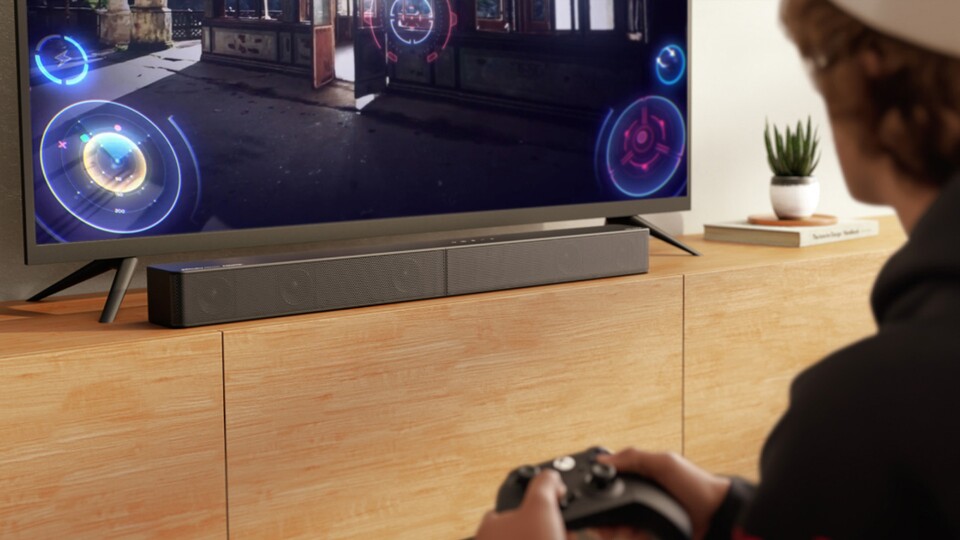 Auch beim Gaming hilft euch eine Dolby Atmos-Soundbar dabei, die Immersion zu verstärken.