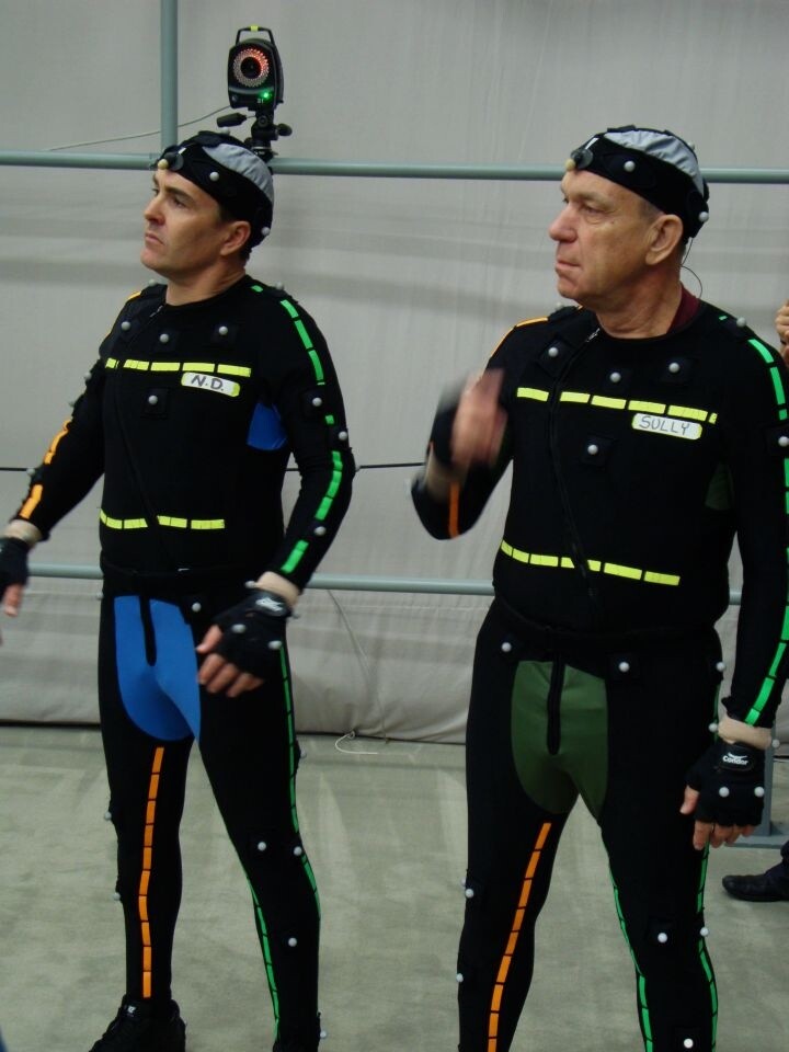 In diesen Motion-Capturing-Anzügen stecken Nolan und Richard, wenn sie für Uncharted vor der Kamera stehen.