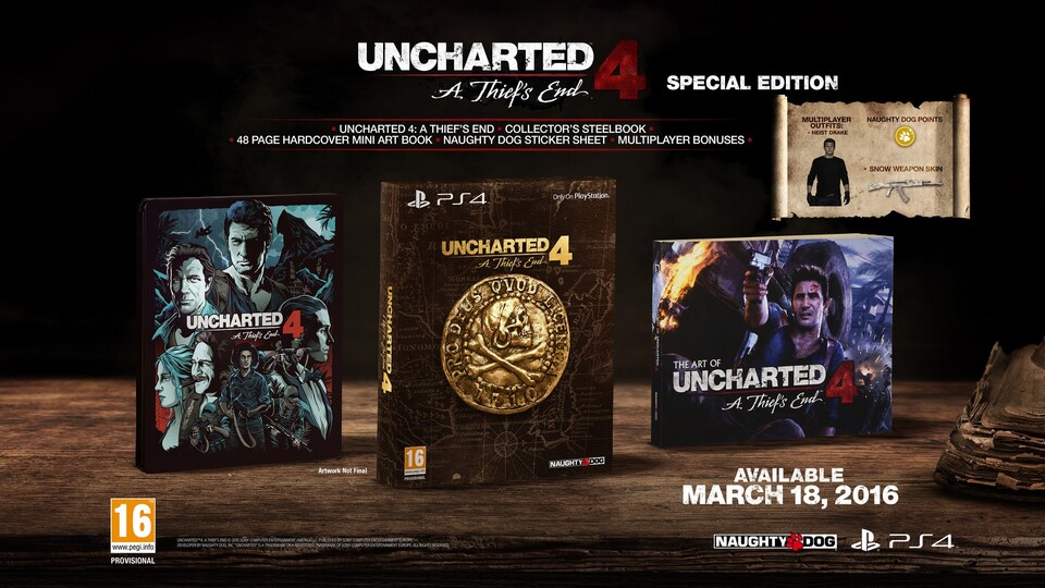 Uncharted 4 in der Special Edition.