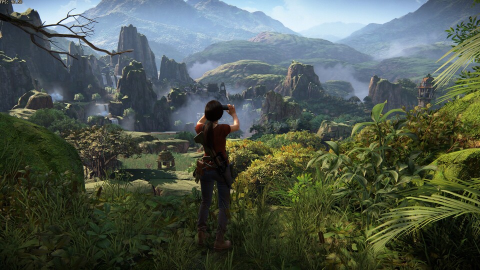 Uncharted: The Lost Legacy ist zwar kompakter als Uncharted 4, aber landschaftlich nicht weniger beeindruckend.