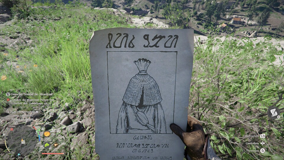 Das Fahndungsplakat verrät uns nicht viel mehr über Simon de Montfort, als dass er Honig gestohlen hat, wenn wir es untersuchen.