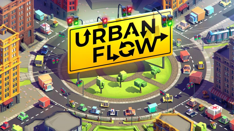 In Urban Flow müsst ihr den Verkehr einer Großstadt mithilfe von Ampelanlagen lenken.