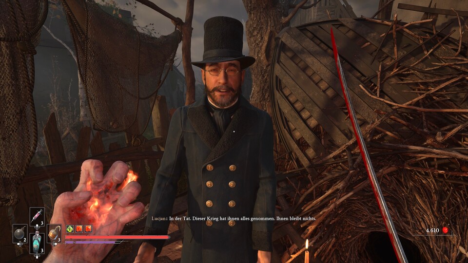 Lucjan gehört zu den drei mysteriösen NPCs, die Will regelmäßig trifft.