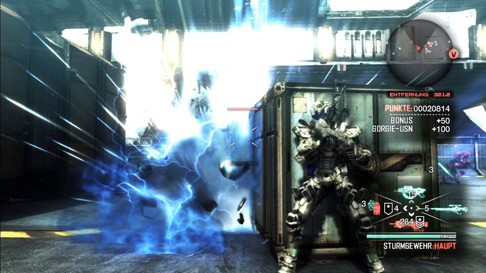 Wie bei Gears of War ist ein zentrales Spielelement von Vanquish die Deckungssuche.