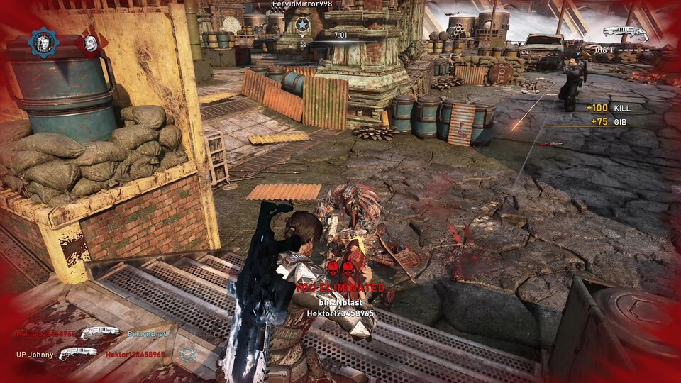 Im Gears of War-Multiplayer ist es jederzeit möglich, von nur einem Gegentreffer zu sterben. Ein paar Frames Vorsprung entscheiden daher über Sieg oder Niederlage.