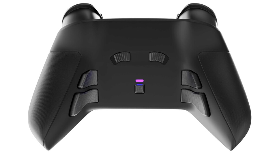 Auf der Rückseite des Victrix Pro BFG findet ihr die bei Pro Controllern üblichen Extra-Tasten.