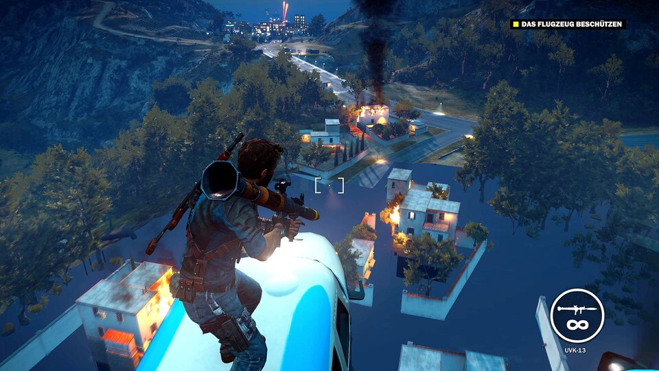 Bei Just Cause 3 flackern mit dem Image Enhancer auf der PS5 Pro die Texturen unangenehm