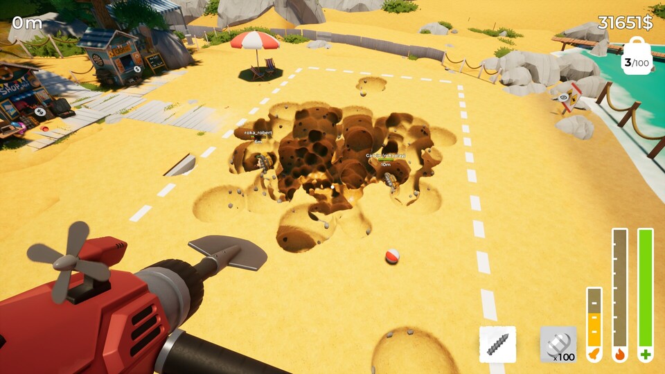 A Game About Digging A Hole kehrt zurück und diesmal werden zu viert Löcher gebuddelt, was das Zeug hält