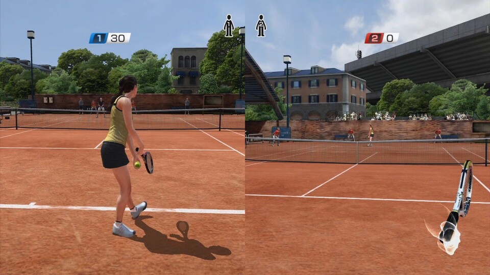 Dank Move- und Kinect-Untestützung könne ihr Virtua Tennis 4 auch per Bewegungssteuerung spielen.