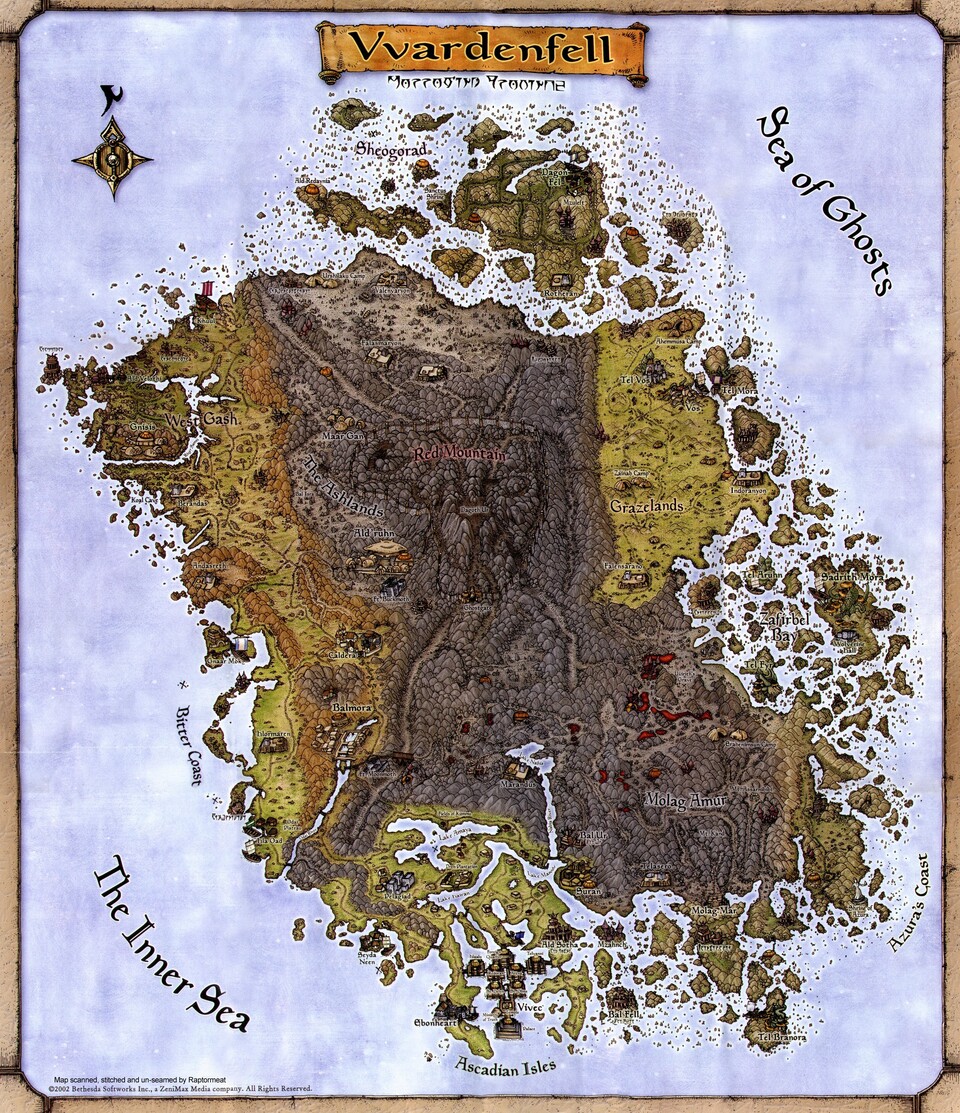 Vvardenfell: Heimat der Dunmer und Schauplatz der Morrowind-Spiele. Wir schauen uns die interessantesten Orte der Insel und ihre Eigenarten näher an.