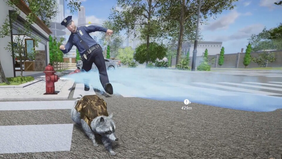 Wanted Raccoon - Gameplay-Trailer stellt die wahnwitzige Action mit skatendem Waschbär vor