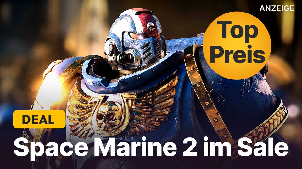 Den Action-Hit Warhammer 40.000 Space Marine 2 gibts gute zwei Monate nach Release für PS5 und Xbox zum stark reduzierten Preis.