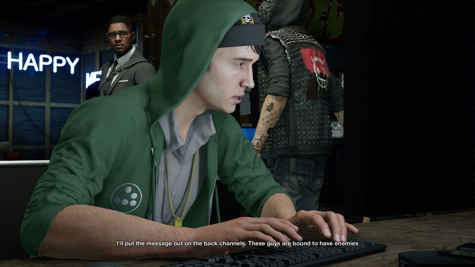 Josh Sauchak aus Watch Dogs 2 wird häufig als Positivbeispiel für Charaktere mit Behinderung in Spielen genannt.
