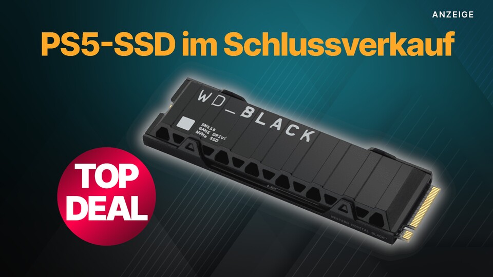 Perfekt für PS5: Holt euch jetzt die SSD WD Black SN850 mit Heatsink im  Angebot