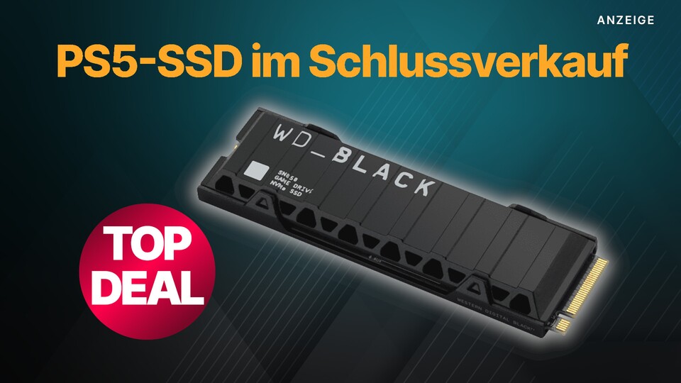 Im Sommerschlussverkauf bei Saturn gibt es jetzt die SSD WD Black SN850 mit Heatsink günstig.