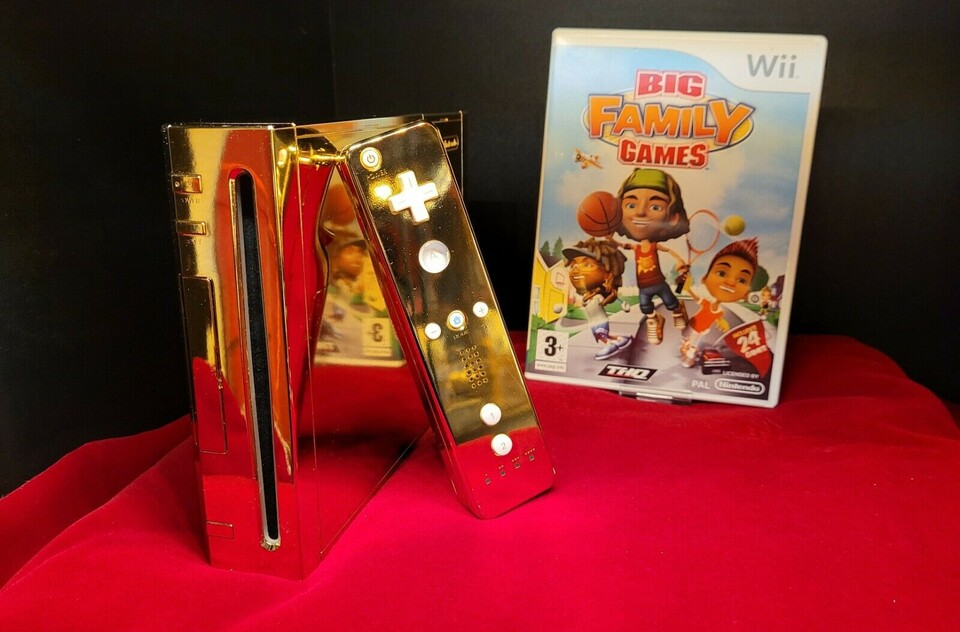 Holt euch jetzt eine Wii aus echtem Gold - für ein kleines Vermögen.