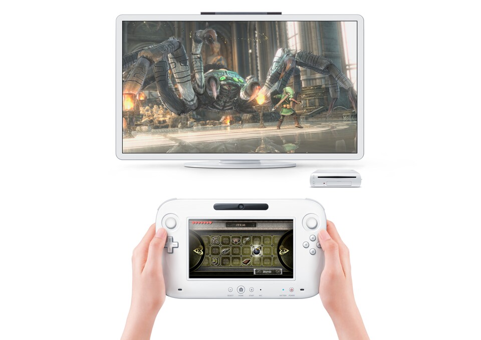Die Wii U - die gezeigten Zelda-Szenen sind leider nur eine Techdemo.