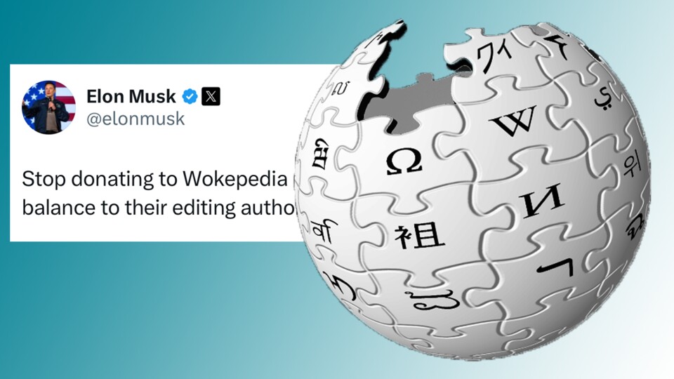 Auch Elon Musk heizt seit Wochen seine Follower auf X gegen Wikipedia auf.