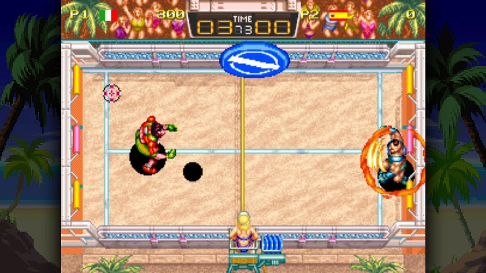 Windjammers verknüpft Sportspiel und klassisches Fighting Game.