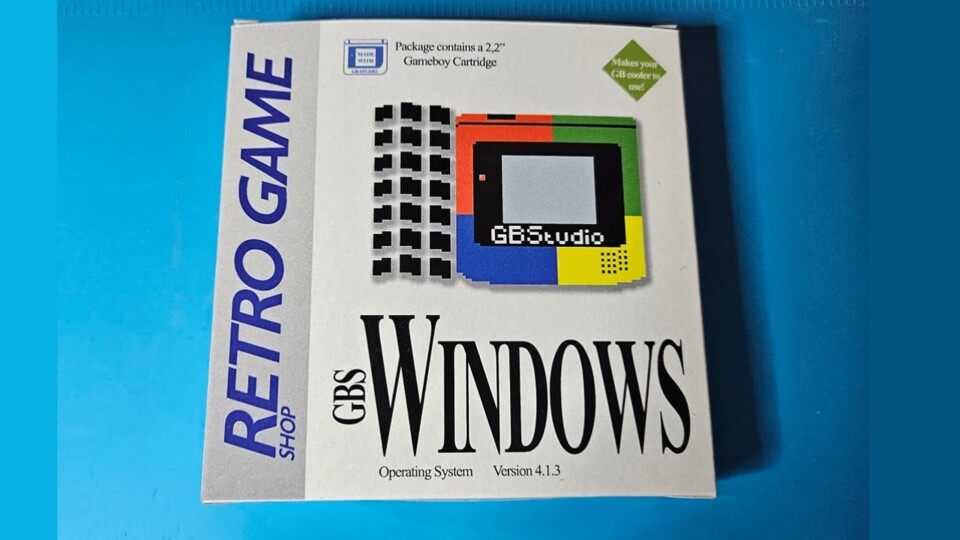 Windows auf dem Gameboy? Nicht wirklich, wenn man bei der Verpackung genau hinschaut.