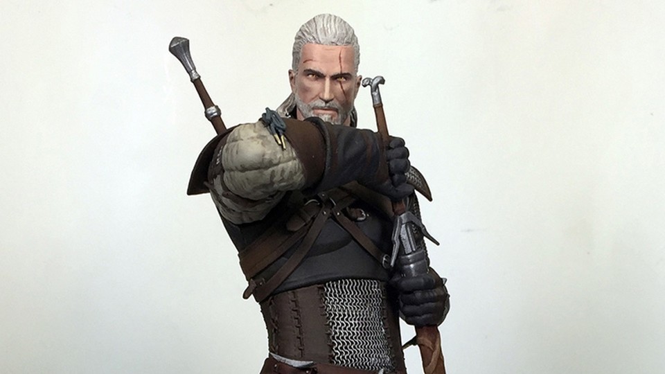 Die erste von einer ganzen Reihe von Witcher-Sammelfigur wird natürlich Geralt gewidmet sein.