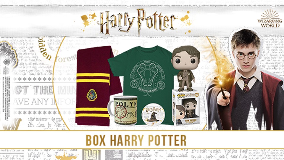 Eine magische Box mit offiziellen Produkten zu Harry Potter