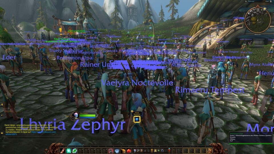 So sah es gestern zum Release von World of Warcraft Forever aus.