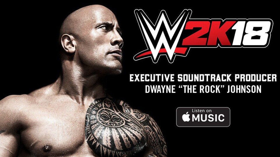 Beim Soundtrack von WWE 2K18 hatte kein geringerer als The Rock seine Hände im Spiel.