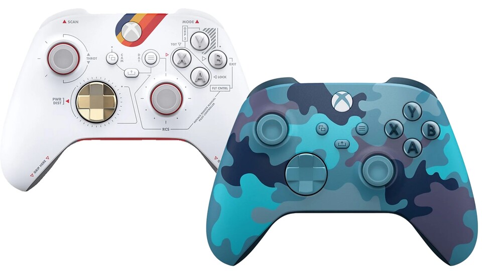 Sowohl die Starfield Limited Edition als auch die Mineral Camo Special Edition des Microsoft Xbox Controllers könnt ihr momentan noch bekommen.