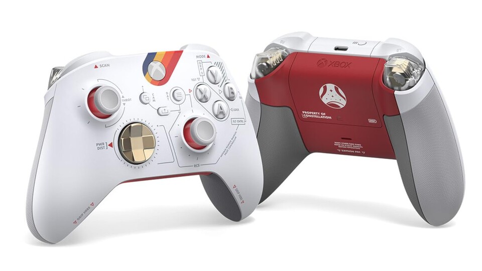 Die Xbox Controller Starfield Limited Edition überzeugt durch ihr schickes Design.