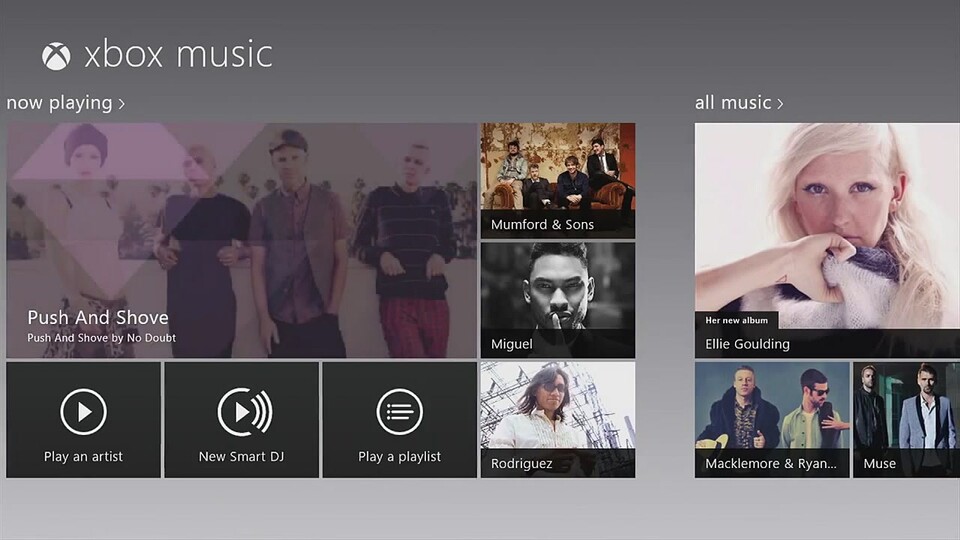 Xbox Music funktioniert jetzt auch im Browser.