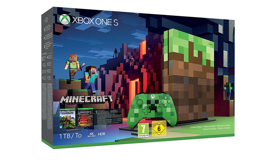 Xbox One S 1 TB Minecraft Limited Edition