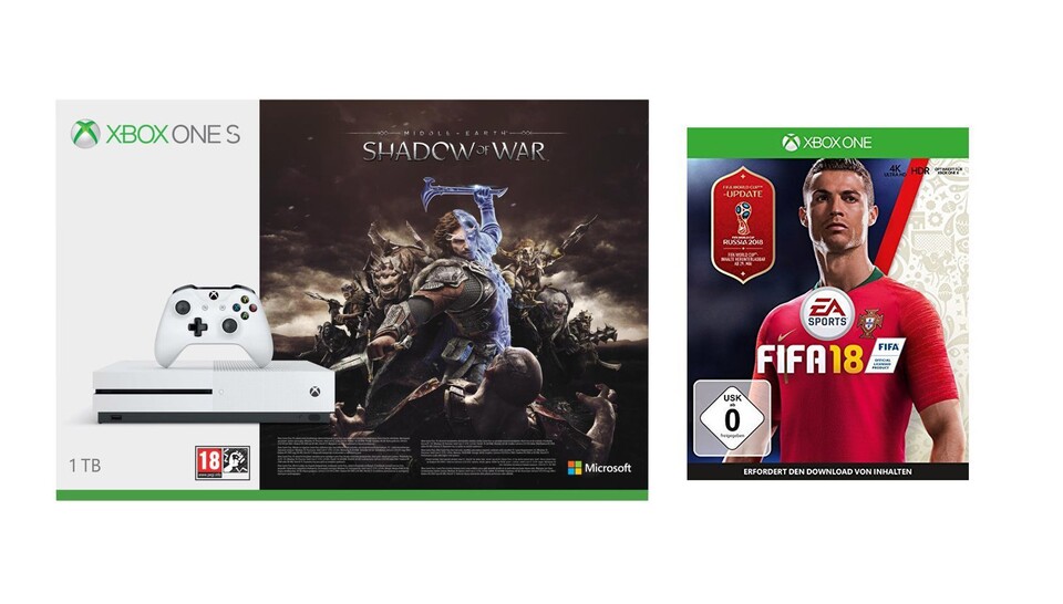Xbox One S Bundle mit FIFA 18.