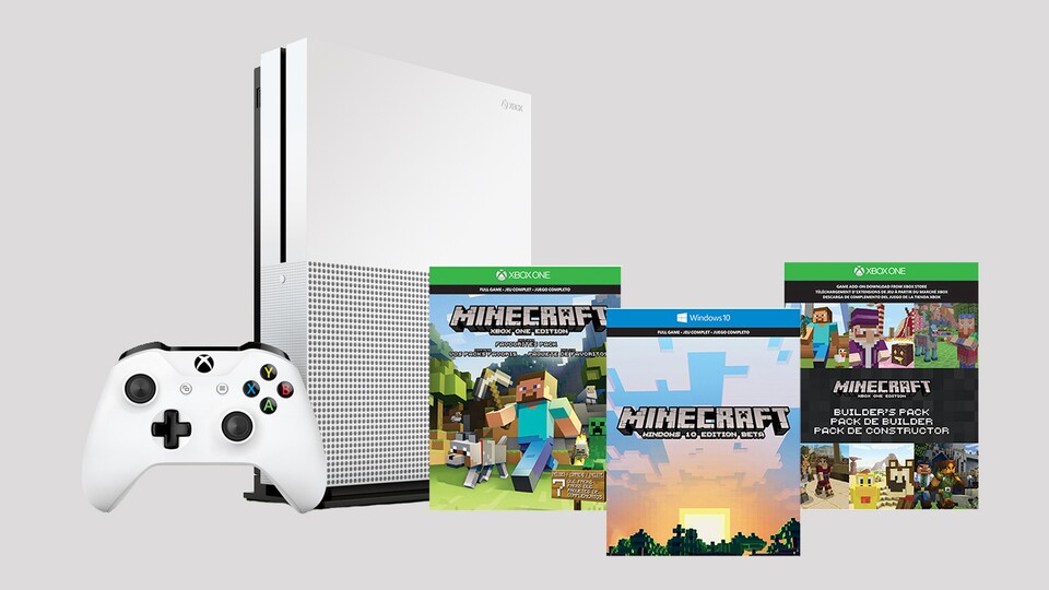 Xbox One S Minecraft-Bundle im Angebot.