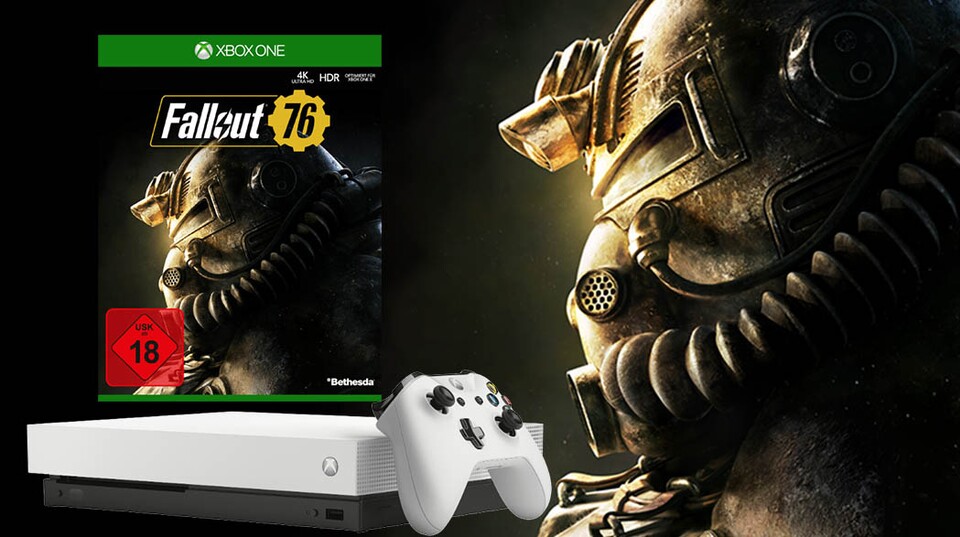 Xbox One X im Bundle mit zwei Fallout 76.