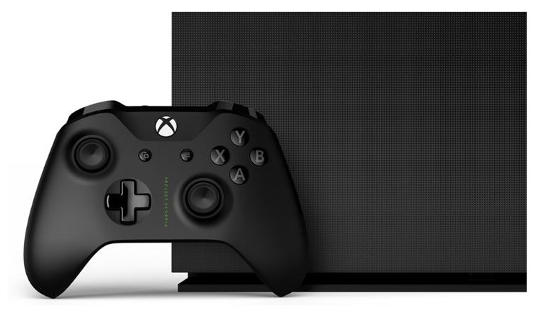 Die Xbox One X in der vorbestellbaren Project Scorpio Edition.