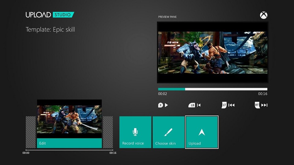 Auf der Xbox One können Gameplay-Mitschnitte direkt editiert werden.