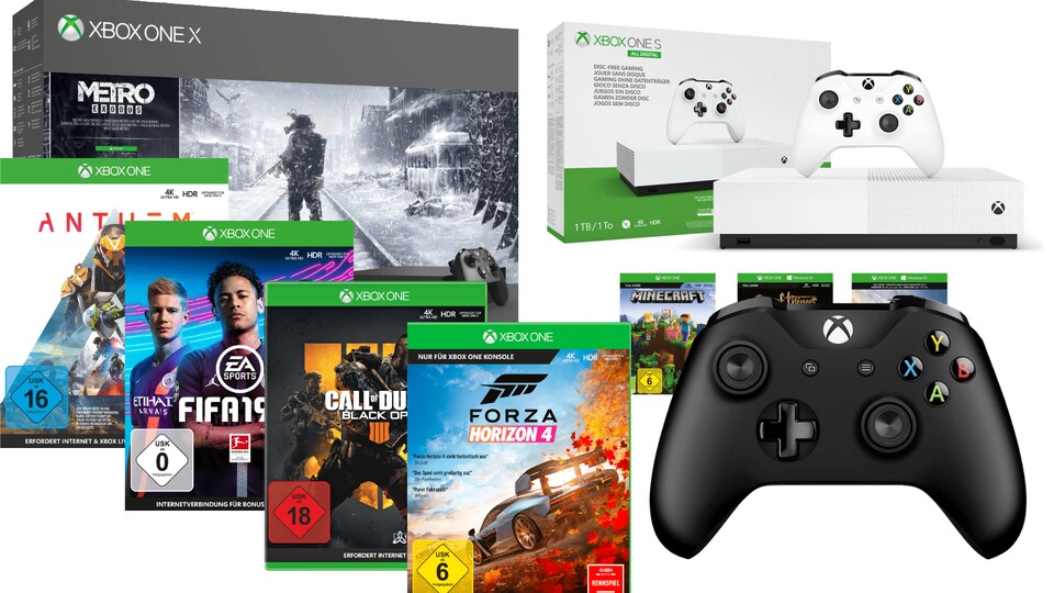 Gerade gibt es fast alles günstiger, was mit der Xbox One zu tun hat. 