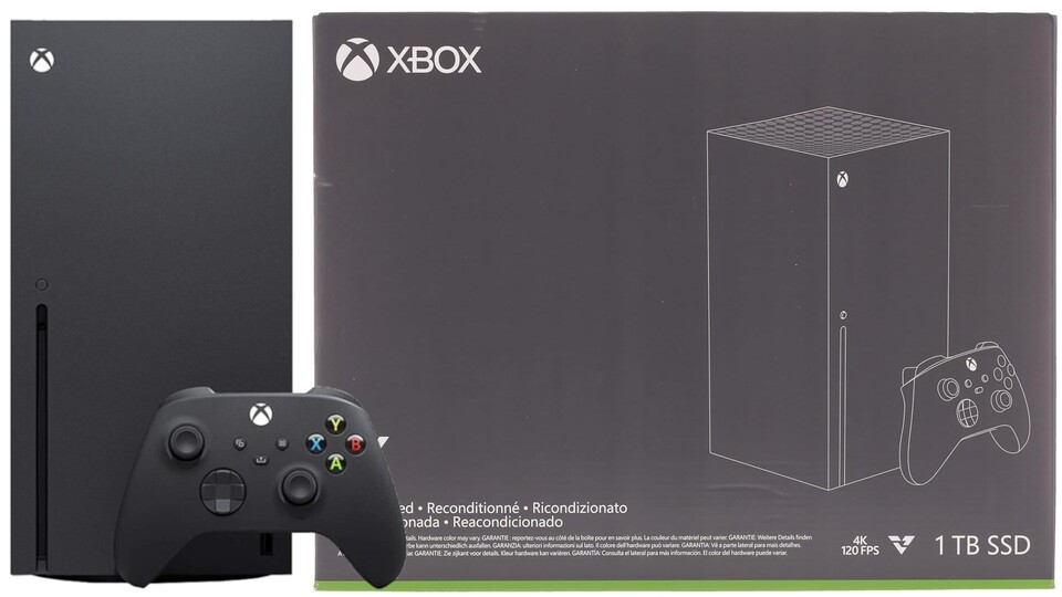 Die Verpackung der Xbox Series X certified refurbished sieht anders aus, ansonsten fehlt der Konsole aber nichts.