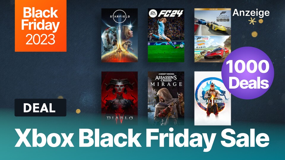 Der große Xbox Store Black Friday Sale bringt euch über 1000 Sonderangebote für Xbox Series und Xbox One.