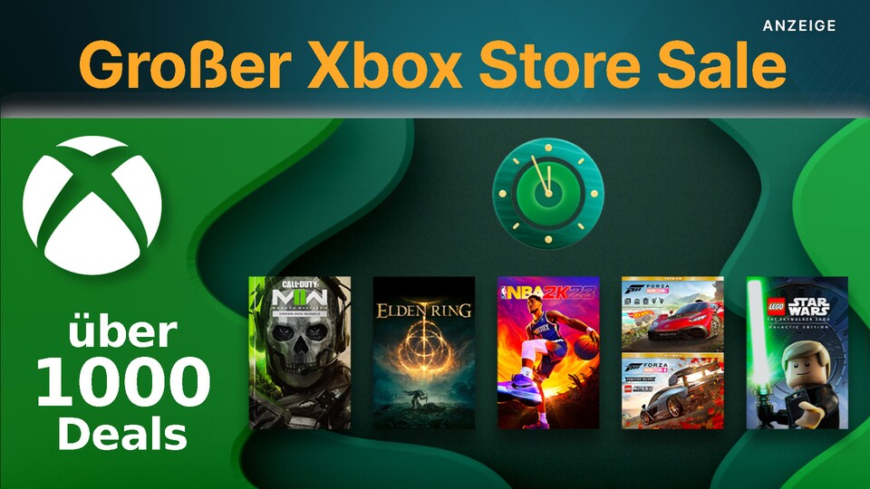 Im Xbox Store läuft der große Countdown Sale mit über 1000 Angeboten für Xbox Series und Xbox One.