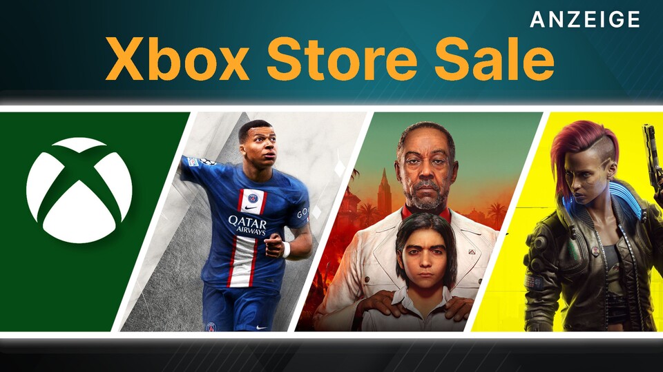Noch bis Montag könnt ihr im Xbox Store Sale große Hits für Xbox Series X und S günstig abstauben.