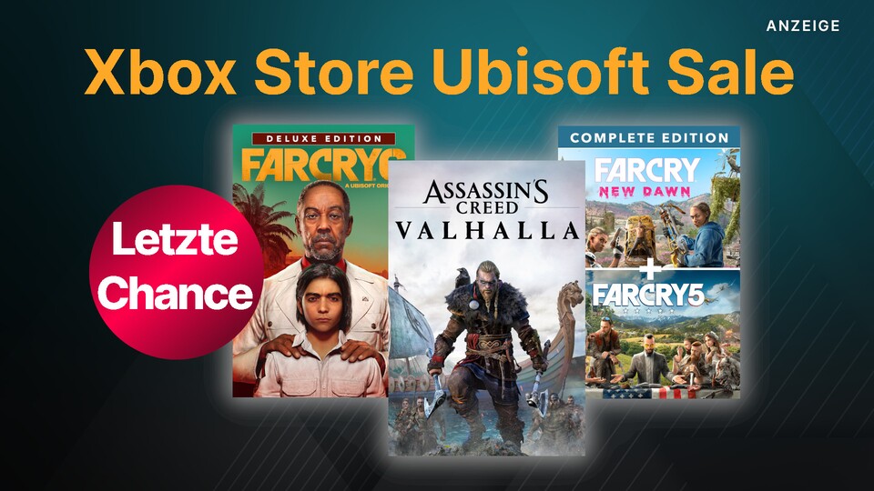 Noch einen Tag lang gibt es im Xbox Store Open-World-Hits aus dem Hause Ubisoft für Xbox One und Xbox Series im Angebot.