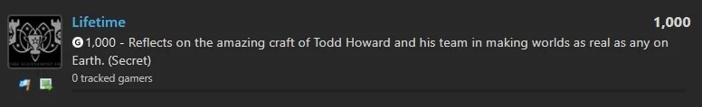 „Reflects on the amazing craft of Todd Howard and his team in making worlds as real as any on Earth.“