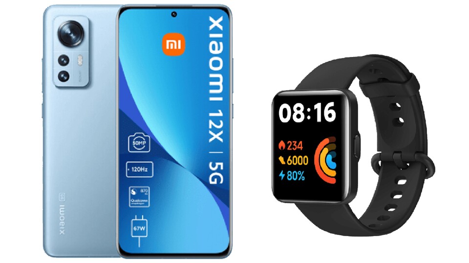 Spitzen-Duo: Smartphone und Smartwatch von Xiaomi.