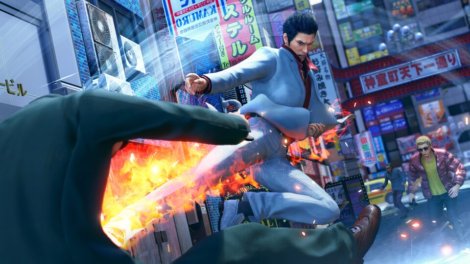 Auch in der Neuauflage von Yakuza 3 werden die Kämpfe wieder spektakulär inszeniert.