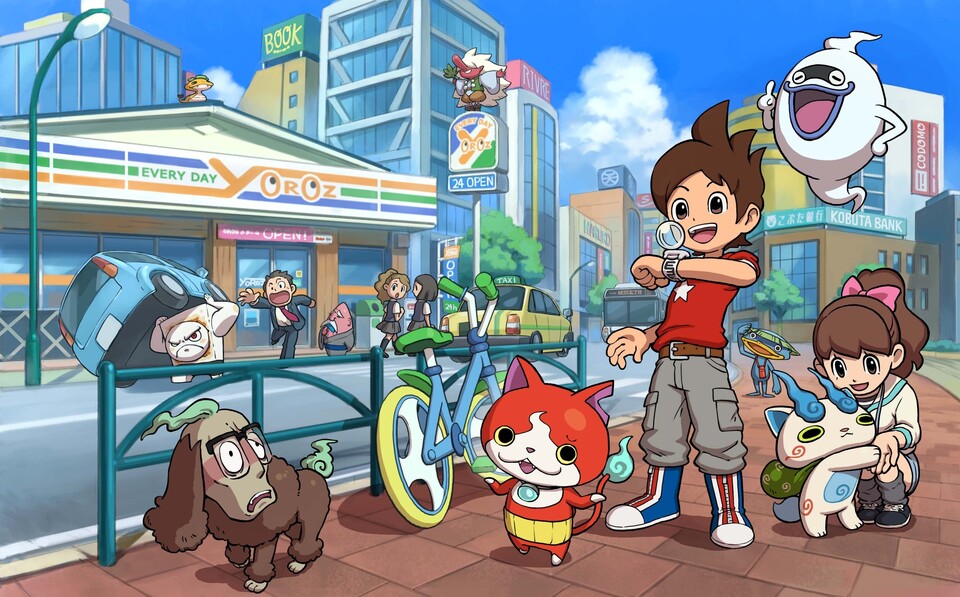 Die Welt von Yo-Kai Watch ist voller liebenswerter Charaktere.